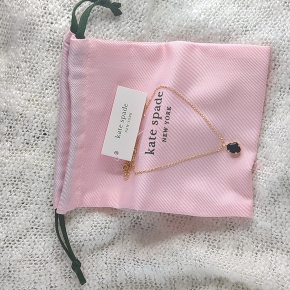 kate spade Treasure Trove Mini Pendant in Jet Black, 16" + 3" extender - Picture 2 of 10